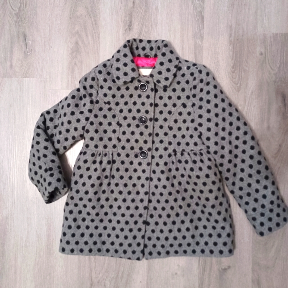Girls Size 6 Polka Dot Coat